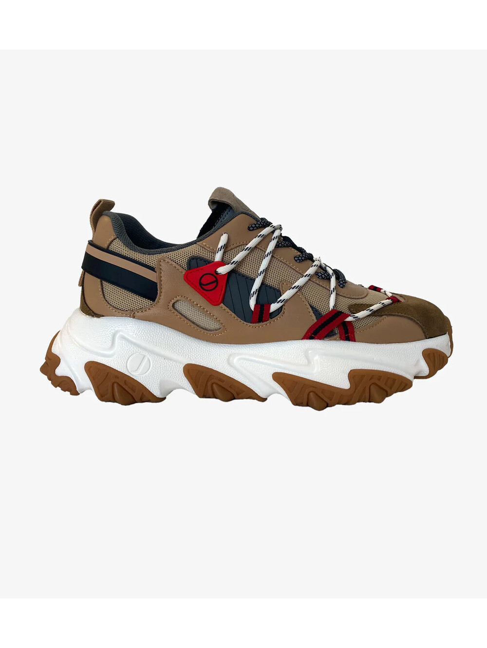 Javi Mens Chaos Beige Sneakers Size 8